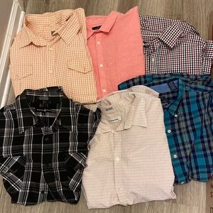 Bundle of 6 button down shirts
